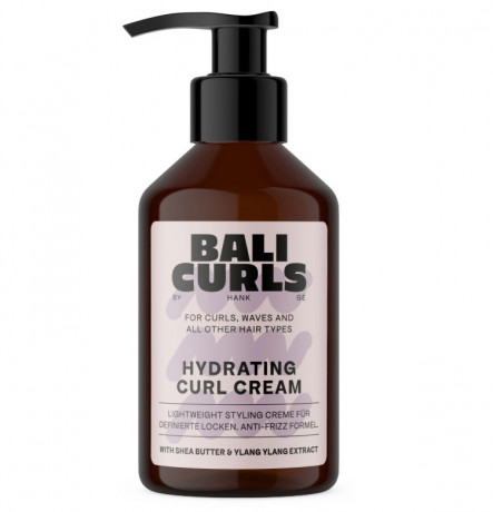 Bali Curls крем для кудрявых волос Hydrating Curl Cream, 150 мл, увлажнение и формирование локонов, анти-фриз, для кудрей и волн, Германия