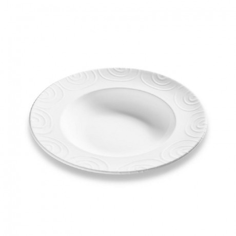 Gmundner Keramik Gmundner Keramik Weissgeflammt Pastateller Gourmet d: 29 cm / h: 4,5 cm Gmundner Ceramics Weissgeflammt Тарелка для пасты Gourmet d: 29 см / высота: 4,5 см