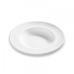 Gmundner Keramik Gmundner Keramik Weissgeflammt Pastateller Gourmet d: 29 cm / h: 4,5 cm Gmundner Ceramics Weissgeflammt Тарелка для пасты Gourmet d: 29 см / высота: 4,5 см
