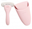Estrid Mini Bloom, Мини бритва женская дорожный набор, станок + кассета + футляр, 5 лезвий, компактная, для тела, для путешествий
