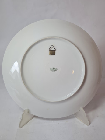 Rosenthal Декоративная фарфоровая тарелка "В память о спортивном клубе Карлсруэ", 27 x 3 см, Германия, 1960-70гг.