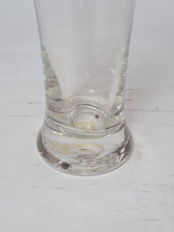 Бокал для пива винтажный Tuborg Beer, стекло, 18 x 8 см, Германия, 1960-70гг.