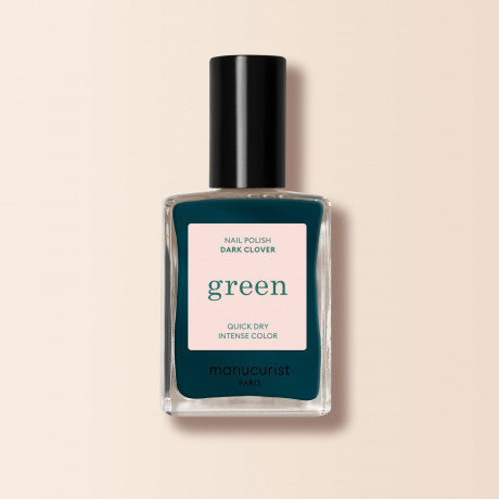Manucurist Green Nagellack Dark Clover 15ml, Лак для ногтей Dark Clover (Франция), стойкое покрытие без сколов, безопасная растительная формула 9 Free, 15мл