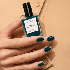 Manucurist Green Nagellack Dark Clover 15ml, Лак для ногтей Dark Clover (Франция), стойкое покрытие без сколов, безопасная растительная формула 9 Free, 15мл