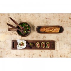 ASA SELECTION ASA Wood Dark Akazie Massiv Salatbesteck l: 30 cm Сервировочные столы ASA Wood Dark Solid Acacia Salad l: 30 см
