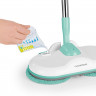 CLEANmaxx CLEANmaxx Akku-Wischmopp Akku-Spray-Mopp, 30 W, 360° Rotation turkis/weiss Беспроводная швабра CLEANmaxx, беспроводная швабра с распылителем, 30 Вт, вращение на 360°, бирюзовый/белый