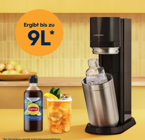 Sodastream drink mix Lipton Zitronen Ice Tea 440ml x 4st, Сироп Lipton Lemon Ice Tea для газированной воды, концентрат напитка со вкусом лимонного чая, до 36 л готового напитка, Набор 4 шт х 440 мл