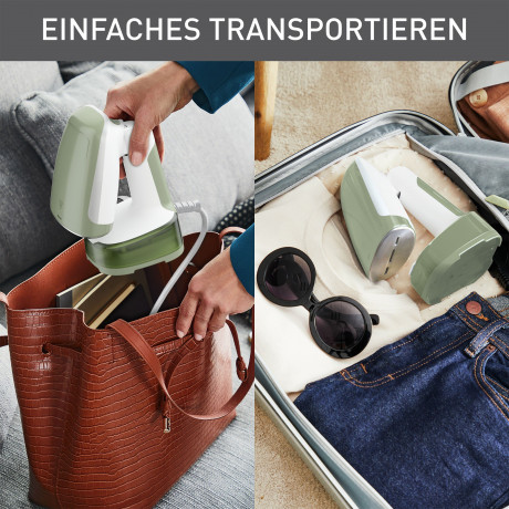 Tefal Tefal Dampfburste DT3053, Access Steam Pocket, 1300 W, ultrakompaktes Design, abklappbaren Bugelkopf, 15 Sek. Aufheizzeit Паровая щетка Tefal DT3053, Access Steam Pocket, 1300 Вт, ультракомпактная конструкция, складная носовая головка, время нагрев