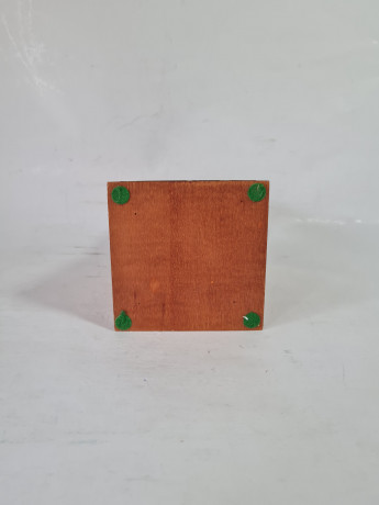 Композиция декоративная винтажная в стеклянном кубе "Вторая мировая война. Прицел", 8,5 x 8,5 x 14см, Германия, 1988г.