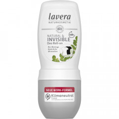 LAVERA Deo Roll-on NATURAL &amp; INVISIBLE, 50 ml, Лавера Роликовый дезодорант без белых следов на одежде, 50 мл