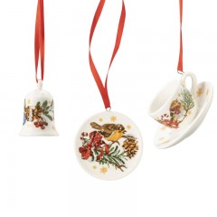 Hutschenreuther Hutschenreuther Sammelserie Weihnachtslied 2022 Mini-Set 3-tlg. Tasse 'Leise rieselt der Schnee' Hutschenreuther Collection Series Christmas Carol 2022 Mini Set 3 предм. Кубок &quot;Снег падает тихо&quot;