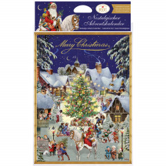 Heidel Nostalgischer Adventskalender, Heidel Nostalgischer шоколадный адвент-календарь 2026 в ретро-стиле, 24 фигурки, 75 г