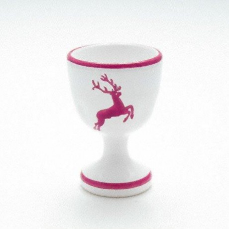 Gmundner Keramik Gmundner Keramik Bordeauxroter Hirsch Eierbecher glatt d: 4,9 cm / h: 7,5 cm Керамическая подставка для яиц из бордоского благородного оленя Gmundner гладкая d: 4,9 см / высота: 7,5 см
