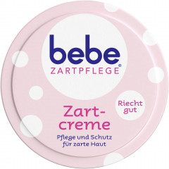 bebe Zartpflege Zartcreme, 150 ml, bebe детский смягчающий крем Zartpflege с витамином E для нежной кожи, большой формат, 150 мл