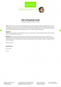 Kraueterhaus Sanct Bernhardt Self-tannig Body Lotion, 250 мл