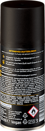 Balea MEN Deospray Golden Intense, 150 ml, Дезодорант Golden Intense с ароматом грейпфрута и мускатного ореха, 150 мл