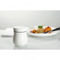 ASA SELECTION ASA A Table Weiss Sauciere mit Deckel - doppelwandig 0,14 L / 9x7 cm / h: 10 cm Соусник ASA A Table Weiss с крышкой - с двойными стенками 0,14 л / 9x7 см / высота: 10 см