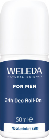 WELEDA FOR MEN Deo Roll-on 24h, 50 ml, Мужской шариковый дезодорант 24 часа без солей алюминия, с древесным ароматом, 50 мл