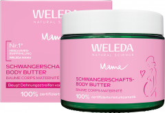 WELEDA MAMA Schwangerschafts-Body Butter, 150 ml, Крем-масло Mama для ухода за кожей тела во время беременности с центеллой, ши и какао, 150 мл