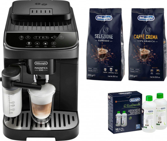 De'Longhi De'Longhi Kaffeevollautomat Magnifica Evo ECAM290.51.B, mit LatteCrema Milchsystem, inkl. Pflegeset im Wert von € 31,99 UVP Полностью автоматическая кофемашина De'Longhi Magnifica Evo ECAM290.51.B, с системой приготовления молока LatteCrema, вк