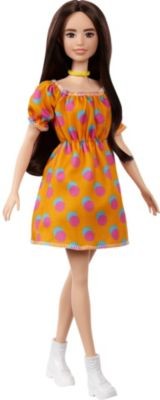 Mattel Barbie Fashionistas Puppe im schulterfreien Polka-Dot Kleid Кукла Barbie Fashionistas в платье без бретелек в горошек
