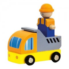 Bino Baukran mit Zubehor aus Holz Строительный кран с деревянными аксессуарами