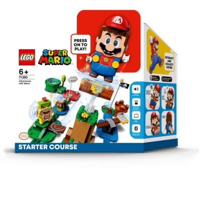 LEGO Super Mario 2er Set: 71360 Abenteuer mit Mario - Starterset + 71367 Marios Haus und Yoshi - Erweiterungsset Super Mario Set of 2: 71360 Adventures with Mario — Starter Set + 71367 Mario's House and Yoshi — Expansion Set