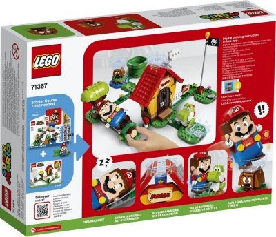 LEGO Super Mario 2er Set: 71360 Abenteuer mit Mario - Starterset + 71367 Marios Haus und Yoshi - Erweiterungsset Super Mario Set of 2: 71360 Adventures with Mario — Starter Set + 71367 Mario's House and Yoshi — Expansion Set