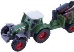 SIKU SIKU 1645 Traktor mit Forstanhanger Трактор SIKU 1645 с лесным прицепом