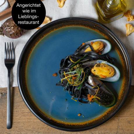 Moritz & Moritz Moritz & Moritz Speiseteller 4-tlg. REACTIV blau Обеденные тарелки Moritz & Moritz 4 шт. РЕАКТИВНЫЙ