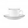 Seltmann Weiden Seltmann Weiden Modern Life Black Line Espressoobertasse 0,09 L mit Untertasse 2-tlg. Чашка для эспрессо Seltmann Weiden Modern Life Black Line 0,09 л с блюдцем, 2 шт.