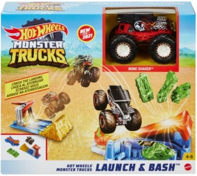 Mattel Hot Wheels Monster Trucks Startrampen-Crash Авария на стартовой площадке Hot Wheels Monster Trucks