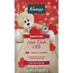 Kneipp Badekristalle Hab dich lieb, 60 g, Kneipp кристаллы для ванны «Люблю тебя» с малиной и маслом клюквы, 60 г