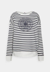 Tommy Hilfiger CIRCLE OPEN NECK Sweatshirt breton/ecrudesert sky CIRCLE OPEN NECK толстовка бретонское/экрюдесертское небо