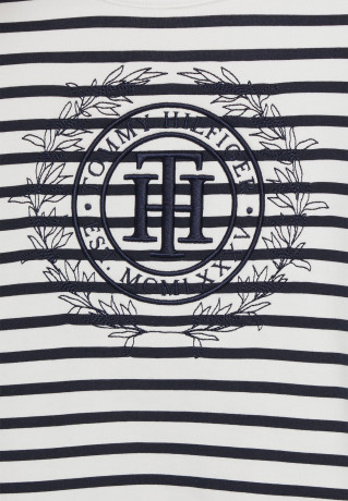 Tommy Hilfiger CIRCLE OPEN NECK Sweatshirt breton/ecrudesert sky CIRCLE OPEN NECK толстовка бретонское/экрюдесертское небо