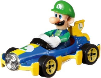 Mattel Hot Wheels Mario Kart Replica 1:64 Die-Cast Luigi Hot Wheels Mario Kart Реплика 1:64 Литой Луиджи