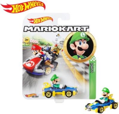 Mattel Hot Wheels Mario Kart Replica 1:64 Die-Cast Luigi Hot Wheels Mario Kart Реплика 1:64 Литой Луиджи