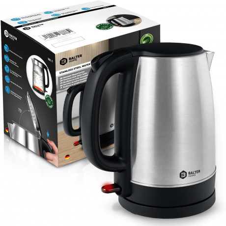 Balter Balter Wasserkocher WK-7, 1,7 Liter, Edelstahl, 2200 Watt, kabellos, Teekocher Чайник Balter WK-7, 1,7 л, нержавеющая сталь, 2200 Вт, беспроводной, чайник