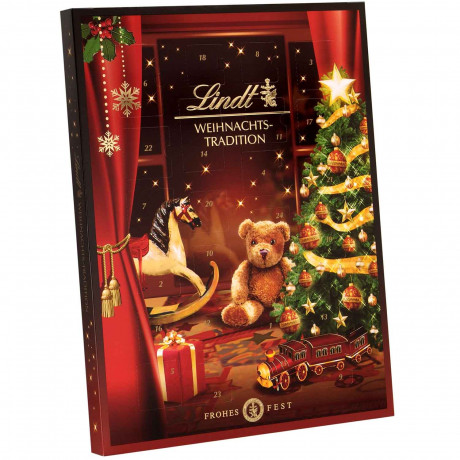 Lindt Адвент календарь 2025, 24 сладких сюрприза, 36 х 48 см, 750 г, 3 штуки