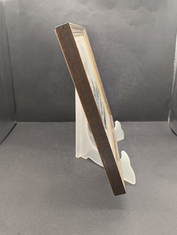 Репродукция гравюры винтажная Dieter Kessel "Перспектива. Фасад Дрезденской галереи", в раме, под стеклом, 30.5 х 22.5 см, Германия, 1960-70гг.