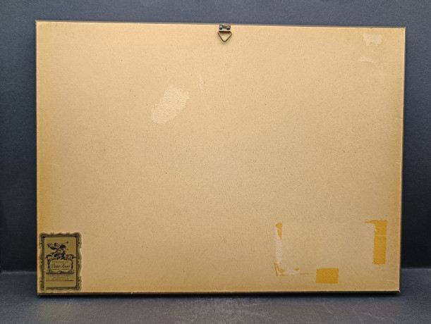 Репродукция гравюры винтажная Dieter Kessel "Перспектива. Фасад Дрезденской галереи", в раме, под стеклом, 30.5 х 22.5 см, Германия, 1960-70гг.