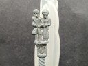 Ложка винтажная Jan Steen Pewter, сувенирная, с объемным декором, фигурками на ручке, олово, 17.5 см, Голландия, 1950-60гг.