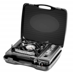 Mianova Mianova Gaskocher 1 Flammig Campingkocher LPG Anschluss Grillplatte, Outdoor BBQ Barbecue Grill Gas Camping Herd Kocher Tischgrill Notfall Campingherd Notfallkocher Gaskocher  Газовая плита Mianova 1 походная печь с пламенем для подключения сжижен