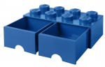 LEGO Aufbewahrungsbox LEGO Ящик для хранения деталей, голубой, с выдвижным ящиком, 50 х 25 х 18 см