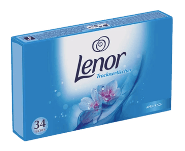 Lenor Trockentucher 5stk Ленор Ароматизирующие салфетки для сушильной машины, "Апрельская свежесть",  5 упаковок х 34 штуки (170 шт)