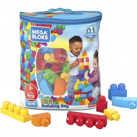 Mattel Mega Bloks Bausteinebeutel bunt (80 Teile) Мешок для строительных блоков Mega Bloks цветной (80 шт.)