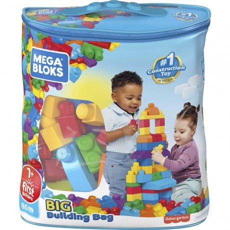 Mattel Mega Bloks Bausteinebeutel bunt (80 Teile) Мешок для строительных блоков Mega Bloks цветной (80 шт.)
