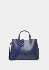 Tommy Hilfiger ICONIC SATCHEL MONOGRAM Handbag space blue mix ICONIC SATCHEL МОНОГРАММА Сумочка космический синий микс
