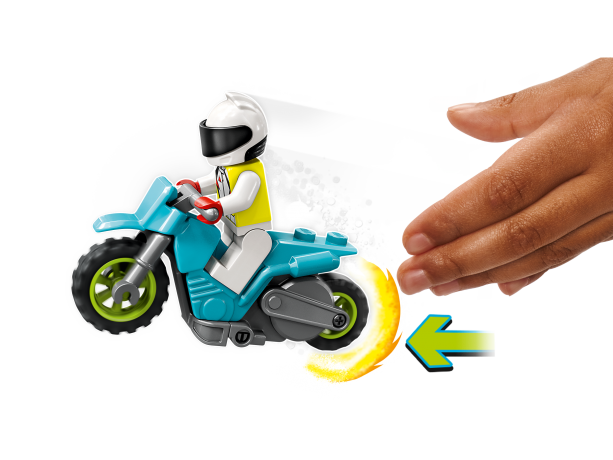 Lego Stunttruck mit Feuerreifen-Challenge Трюковый грузовик с огненной шиной