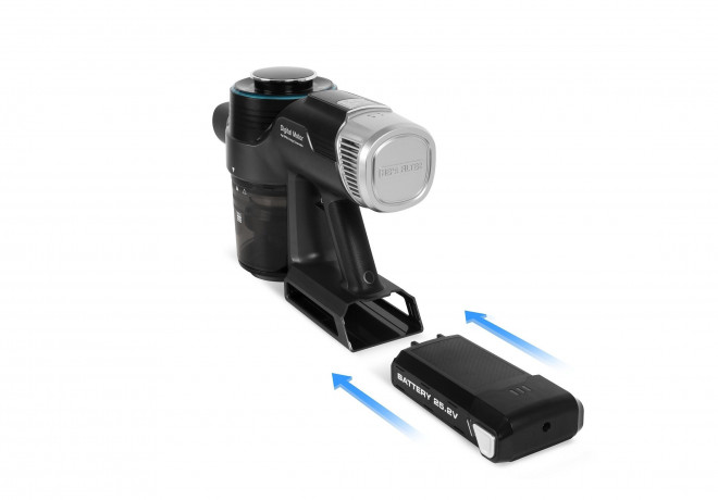 SCHNEIDER SCHNEIDER Akku-Handstaubsauger Flexibel SCVC23400FB, Beutellos, 6 Stufen, HEPA-Filter, knickbares Saugrohr Беспроводной ручной пылесос SCHNEIDER, гибкий SCVC23400FB, без мешка, 6 уровней, HEPA-фильтр, гибкая всасывающая трубка